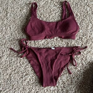 Aerie waffle pattern swimsuit